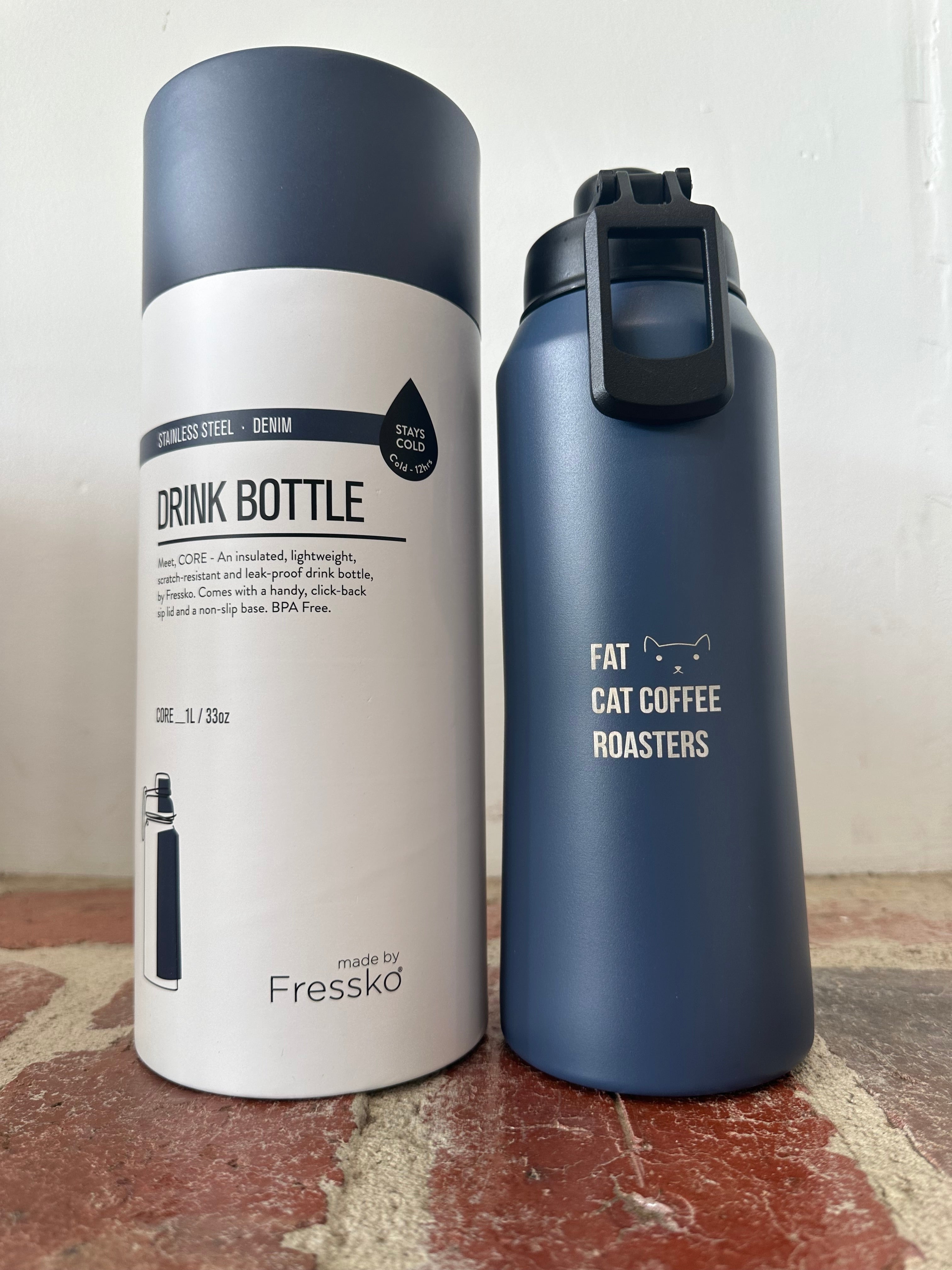 Fressko 1L Stainless Steel Drink Bottle