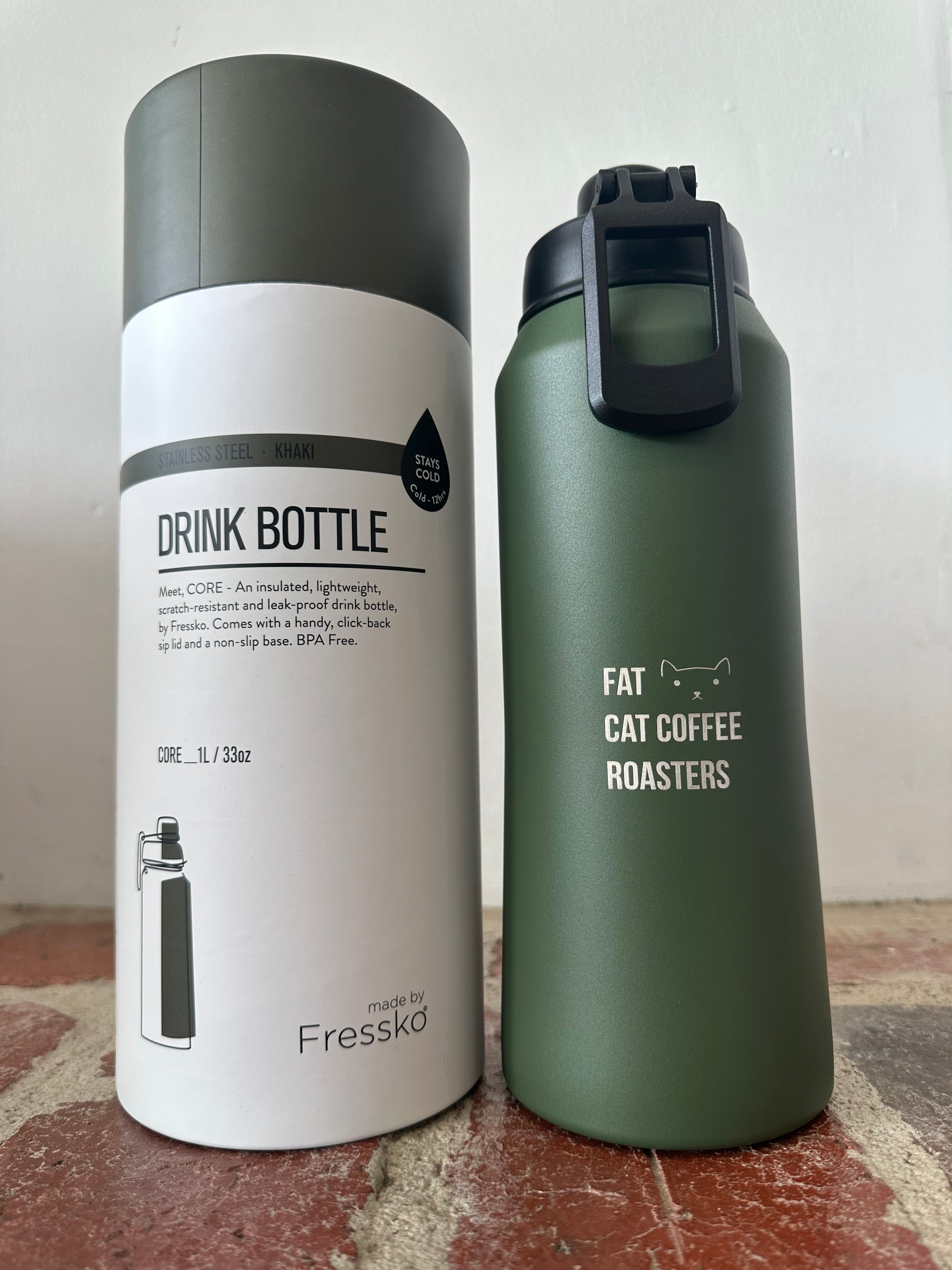 Fressko 1L Stainless Steel Drink Bottle