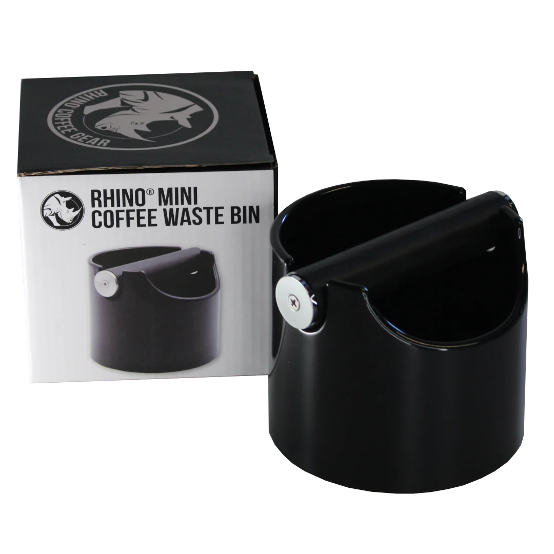 Rhino Mini Coffee Waste Bin - Black